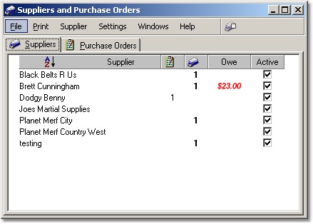 suppliers